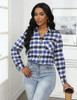 Blue White Plaid