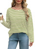 Apricot Green Stripe