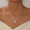 Envelope Red Heart-Silver