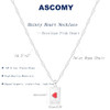 Envelope Red Heart-Silver