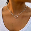 Paperclip Heart-Silver