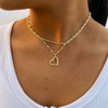2Layered Twist Rope Heart-GD