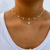2Layered Pearl Heart-GD