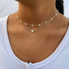 2Layered Pearl Heart-GD