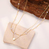 2Layered Pearl Heart-GD
