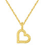 Twist Rope Heart-Gold