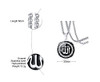 Silver-stainless steel chain necklace