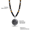 Silver-gemstone necklace
