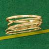 18 kt Yellow Gold over Silver