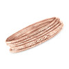18kt Rose Gold over Silver