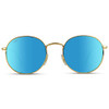 Gold Frame / Blue Mirrored Lens