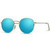 Gold Frame / Blue Mirrored Lens