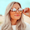 Gold Frame / Pink Mirrored Lens
