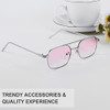 001 Silver Frame/Gradient Pink Lens