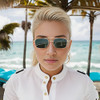 008 Gold Frame/Green Lens