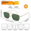 008 Gold Frame/Green Lens