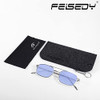 002 Silver Frame/Blue Lens