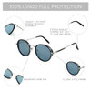 C06 Silver Frame Blue Lens