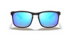 Matte Black/Polarized Green Mirrored Blue