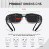 Transparent Grey Frame Black Lens