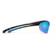 Matte Black / Polarized Blue Mirror