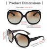 Black-grey Frame Gradient Brown Lens