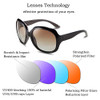 Black-grey Frame Gradient Brown Lens