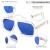Transparent Frame | Blue Lens