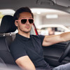 Pink Frame | Gradient Gray Lenses