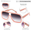Pink Frame | Gradient Gray Lenses