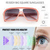 Pink Frame | Gradient Gray Lenses