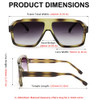 Dark Green Frame | Gradient Gray Lenses