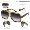 Dark Green Frame | Gradient Gray Lenses