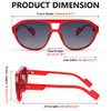 Transparent Red Frame | Grey Lens