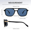 A4 - Black Blue Polarized Sunglasses