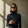 Black Frame & Grey Lens