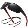 Black Red Frame/Polarized Grey Lens