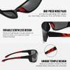 Black Red Frame/Polarized Grey Lens
