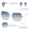 Silver Frame / Gradient Blue Lens