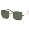 Gold Frame / Green Lens
