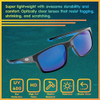 Matte Black Frames/Smoke-blue Mirror Lenses