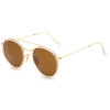 Gold Frame Brown Lens