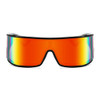 Black Frame Red Mirrored Lens