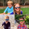 8 Pack Green Mirrored Kids Sunglasses