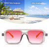 Grey Frames Pink Lens