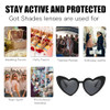 Black Heart Shape Bachelorette Sunglasses