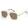 Gold Frame Silvertea Mirrored Polarized Lens