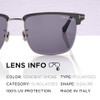Shiny Rose Gold | Smoke Polarized Lens