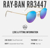 Matte Gold Frame |Polarized Blue Lens