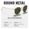 Polished Arista Gold Frame | G-15 Green Lens